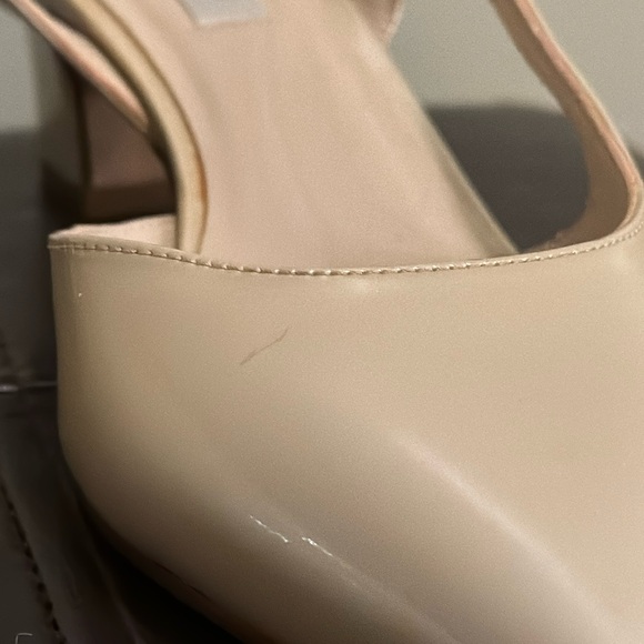 LK Bennett Patent Leather Pointed Toe Kitten Heel Slingbacks - Picture 13 of 13